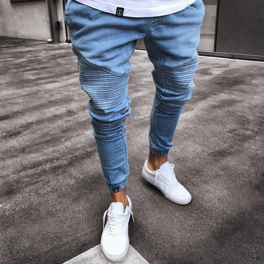 Colin – Stretchy Gescheurde Biker Jeans voor Heren