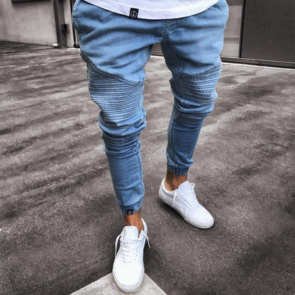 Colin – Stretchy Gescheurde Biker Jeans voor Heren