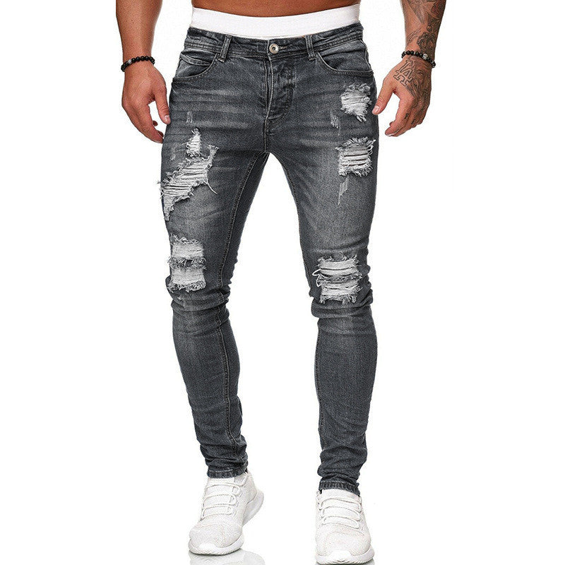 Alexander – Verbleekte Jeans voor Heren met Smalle Pijpen