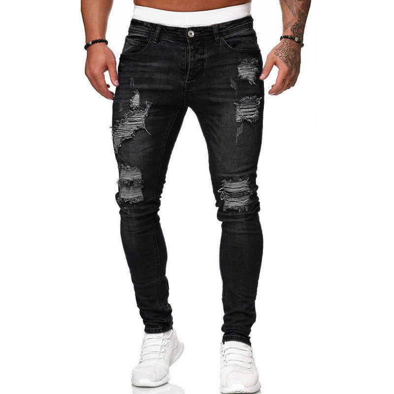 Alexander – Verbleekte Jeans voor Heren met Smalle Pijpen