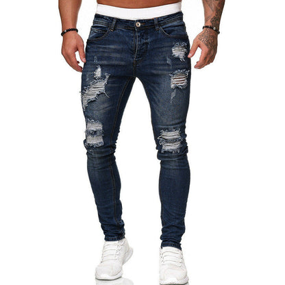 Alexander – Verbleekte Jeans voor Heren met Smalle Pijpen