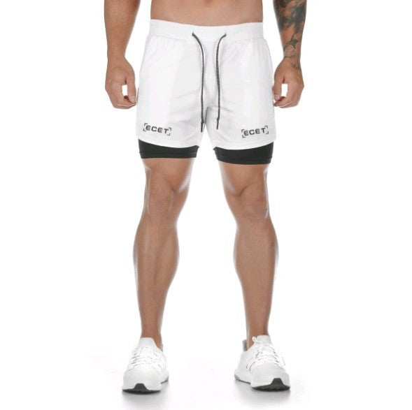 Billy – Sneldrogende dubbele laag fitnessbroek voor heren in de buitenlucht