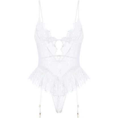 Karen – Wateroplosbare Borduurwerk Jumpsuit Lingerie