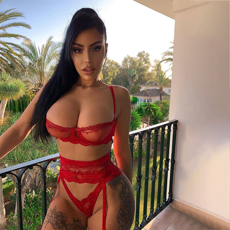 Jade – Transparant Spitzen-BH-Set voor Dames