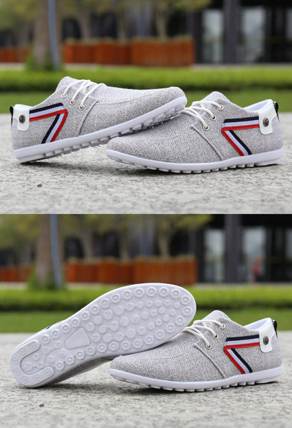 David – Sportieve Heren Canvas Schoenen met Zacht Voetbed