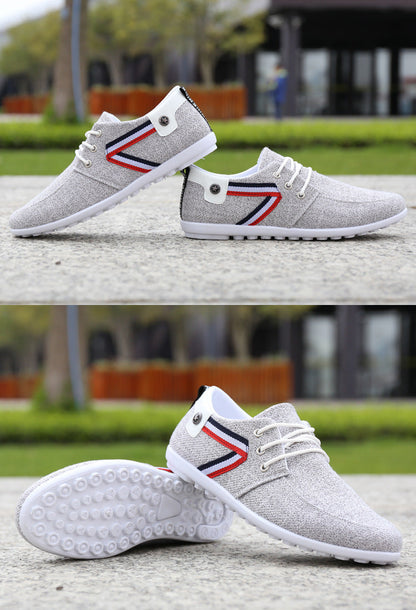 David – Sportieve Heren Canvas Schoenen met Zacht Voetbed