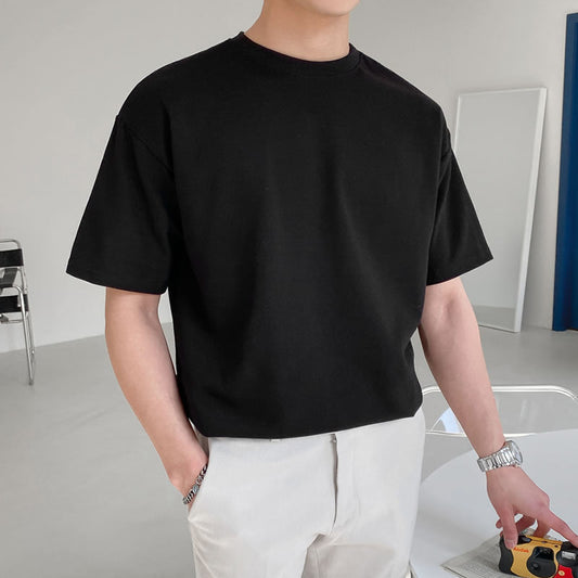 Charles – Los T-shirt in Effen Design voor Heren