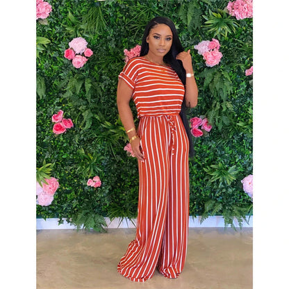 Kathryn – Elegante Dames Jumpsuit met Strepenpatroon