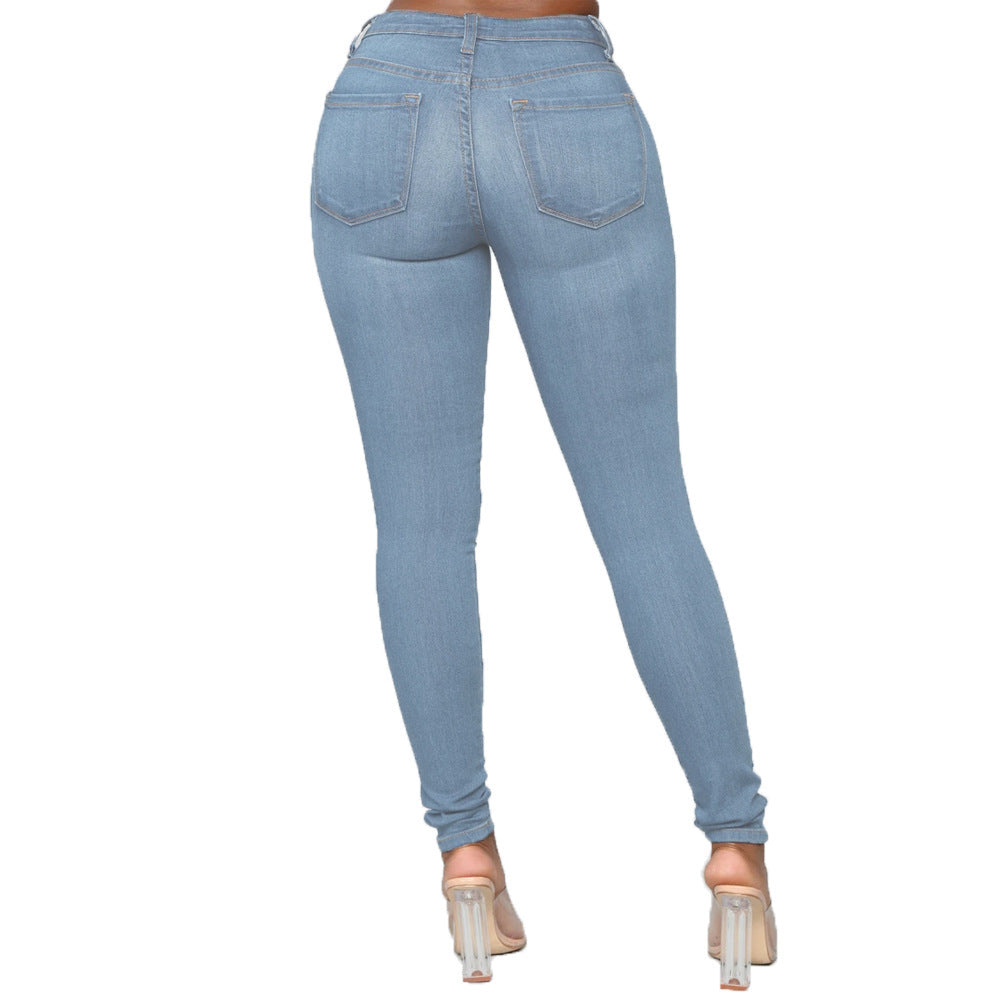 Zoe – Europese Stijl Dames Skinny Jeans met Potloodsnit XL