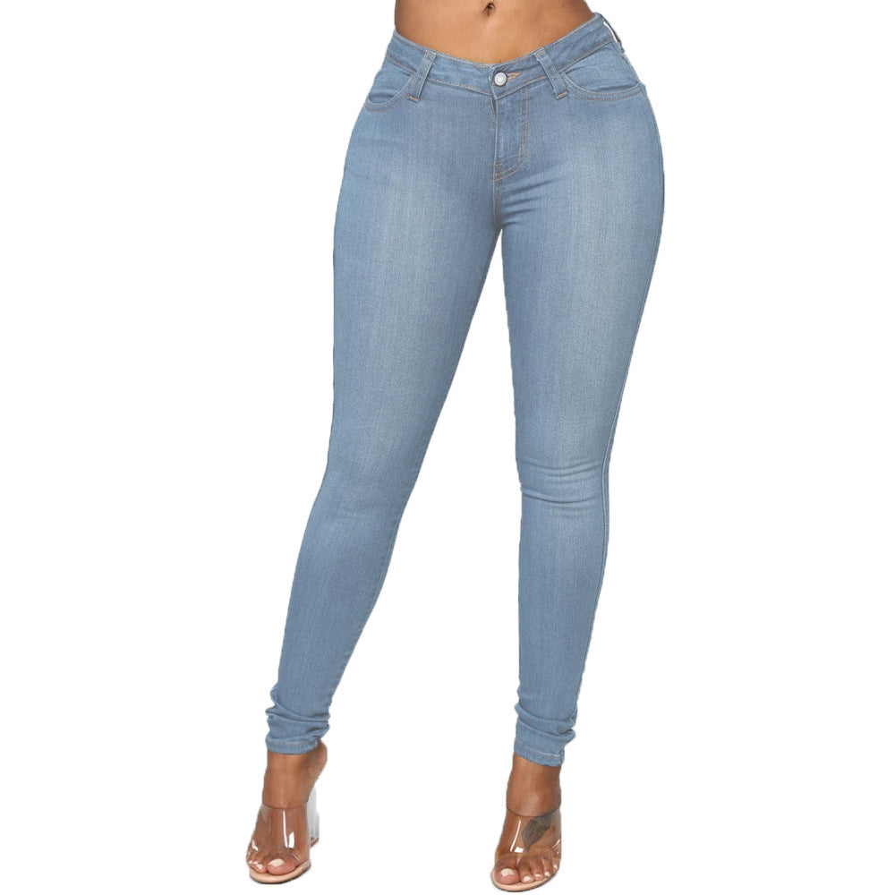 Zoe – Europese Stijl Dames Skinny Jeans met Potloodsnit XL