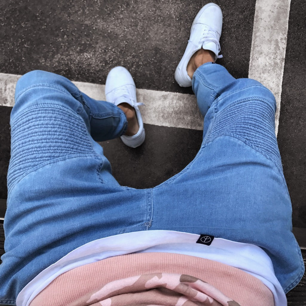 Rory – Modieuze Herenjeans in Lichtblauw Slim-Fit