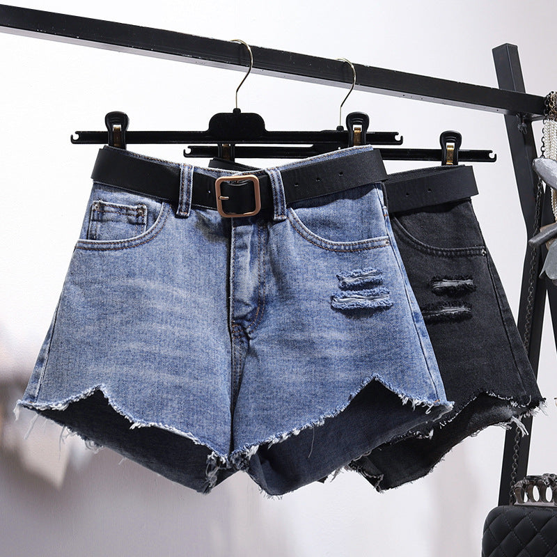 Natasha – Onregelmatige Denim-Shorts voor Dames