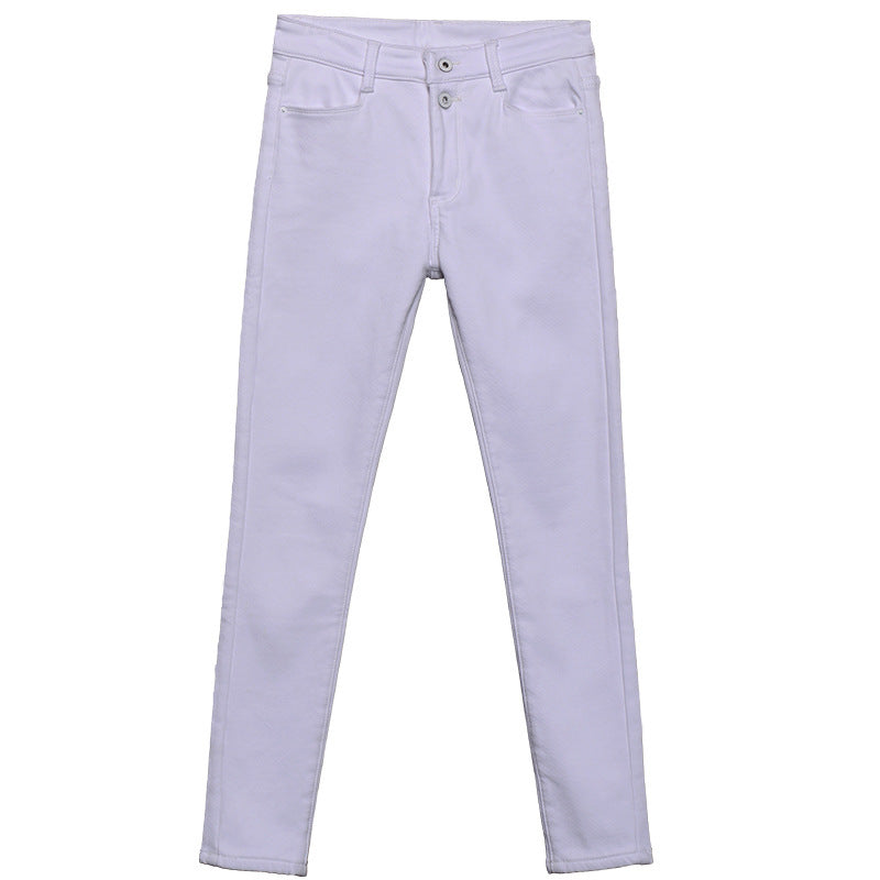 Audrey – Slim Fit Vrouwenjeans van wit Denim