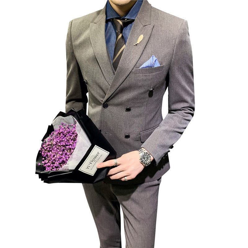 Richard – Elegante Herenpak met Dubbelrijig Design