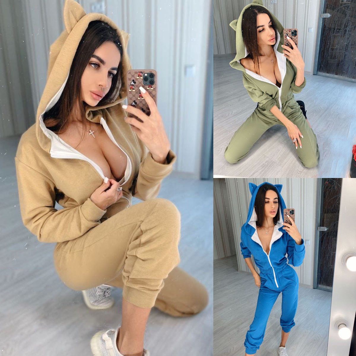 Michelle – Luchtige Jumpsuit van Katoen met Zakken