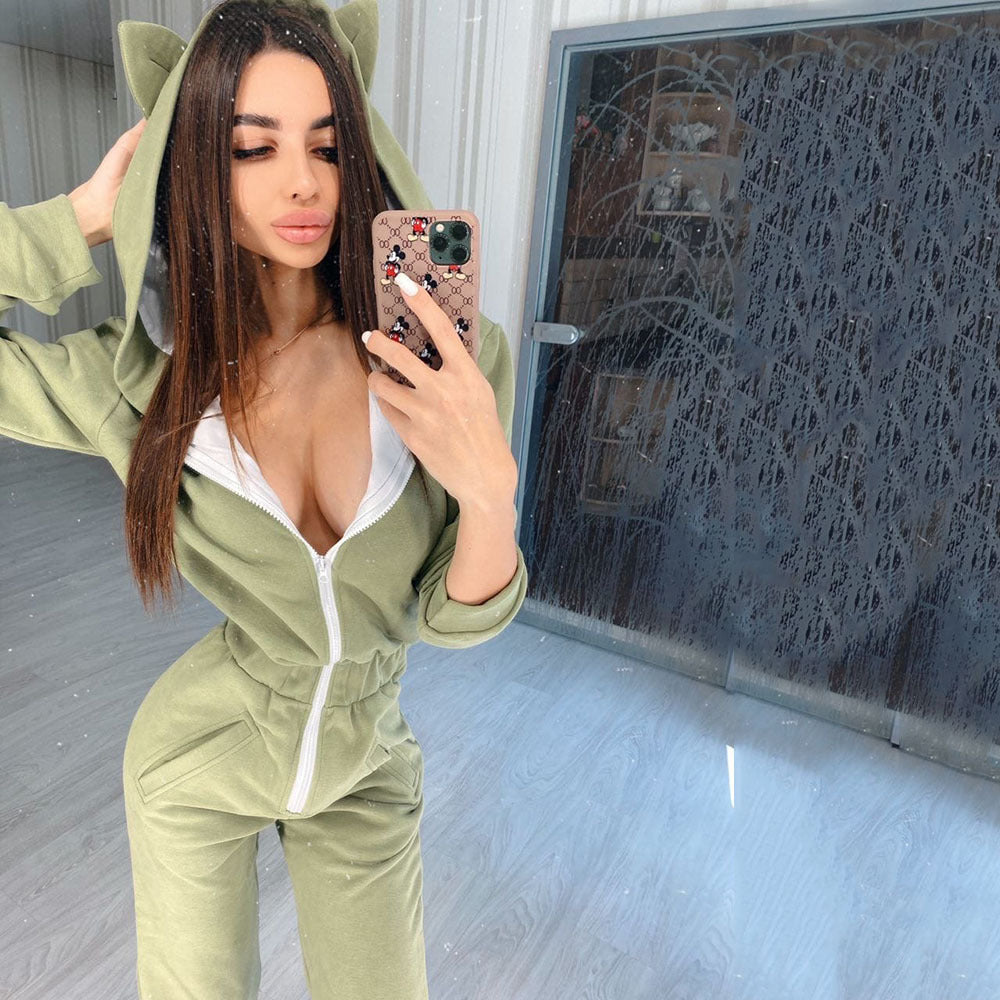 Michelle – Luchtige Jumpsuit van Katoen met Zakken