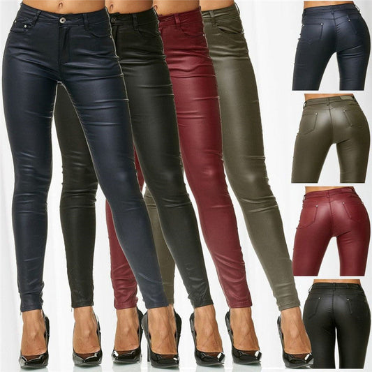Zoe – Vegan Leren Broek voor Dames