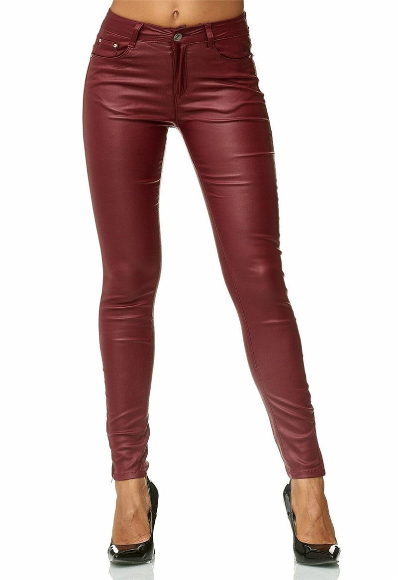 Zoe – Vegan Leren Broek voor Dames