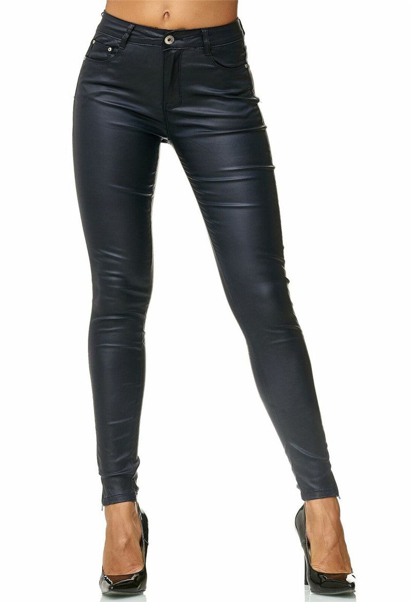 Zoe – Vegan Leren Broek voor Dames