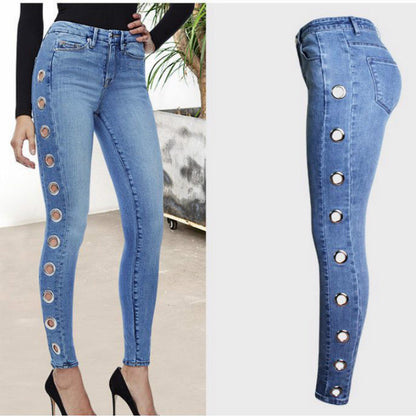 Kate – Strakke Damesjeans met Wassing