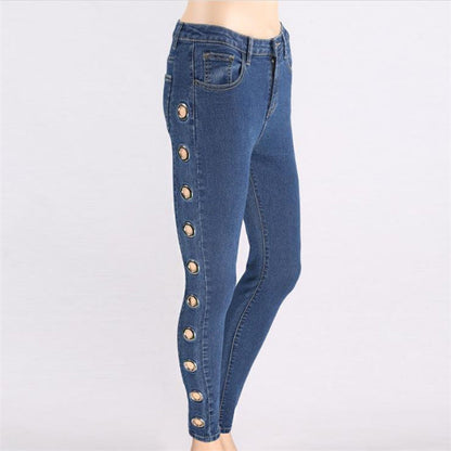 Kate – Strakke Damesjeans met Wassing
