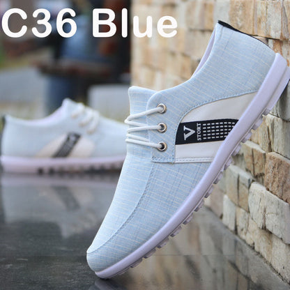 David – Sportieve Heren Canvas Schoenen met Zacht Voetbed