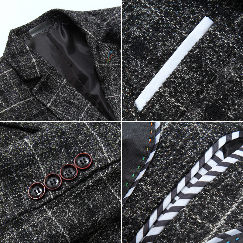 Joel – Slim Fit Herenpak met Klassiek Ruitpatroon