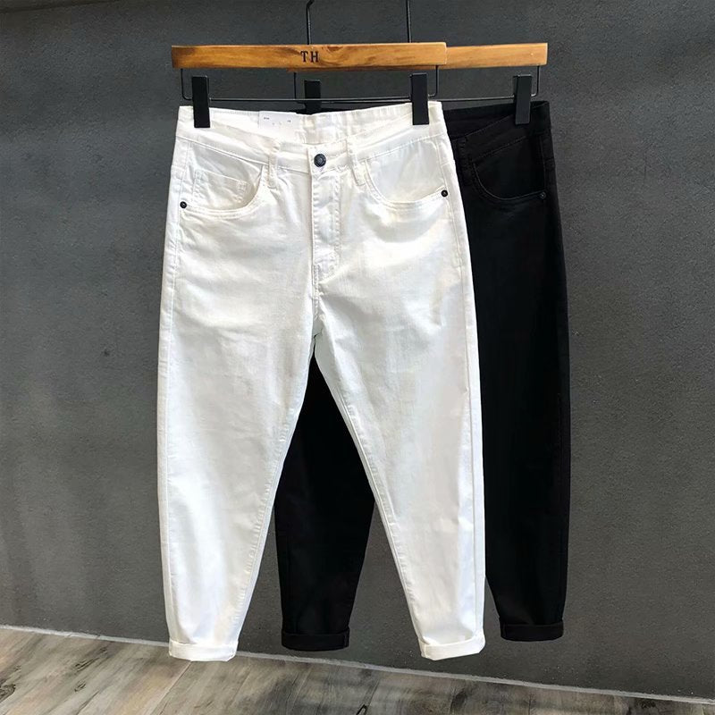 Rodney – Witte Jeans voor Mannen met Smalle Pijpen voor de Zomer