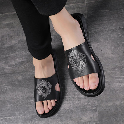 Neville – Sommerliche Herren-Strandsandalen aus veganem Leder