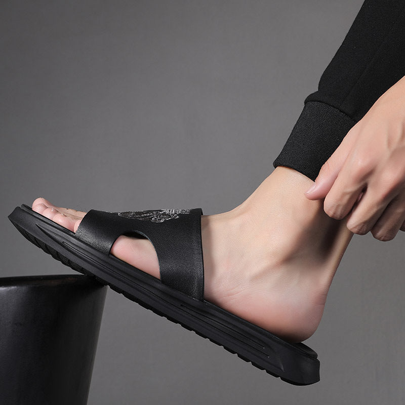 Neville – Sommerliche Herren-Strandsandalen aus veganem Leder