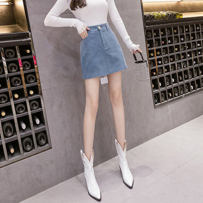 Leah – Retro Hoher Bund A-Linienrock für Damen