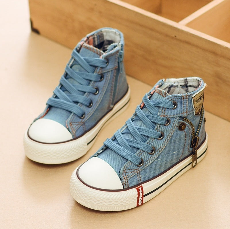 Kathleen – Ademend Denim Sneakers voor Kinderen