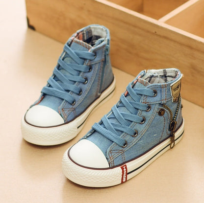 Kathleen – Ademend Denim Sneakers voor Kinderen