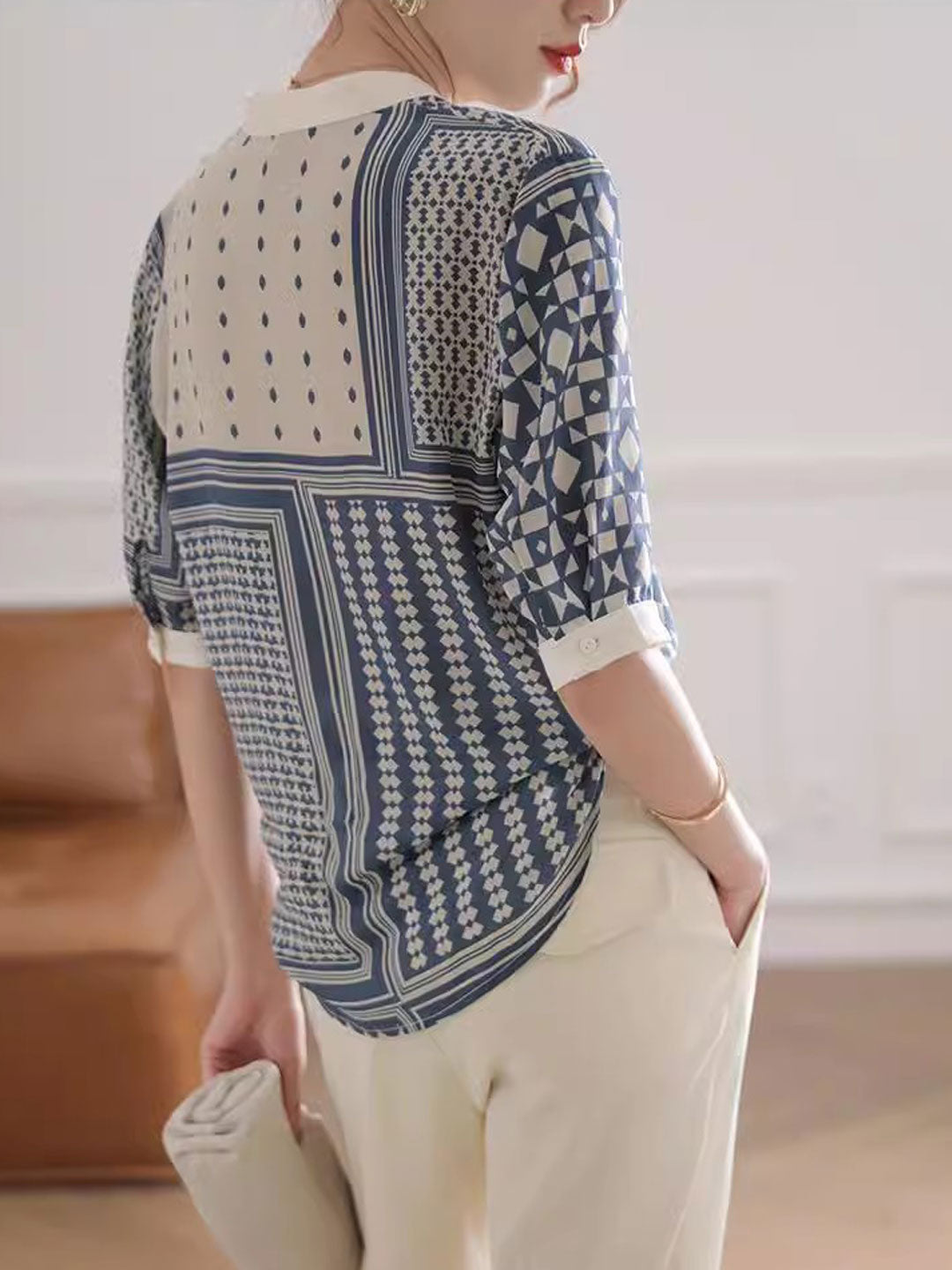 Imogen – Stijlvol Geruit Gestreept Dameshemd