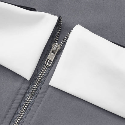 Katie – Contrasterende Vest met Wijde Broekspijpen, Modieuze Twee-Delige Set