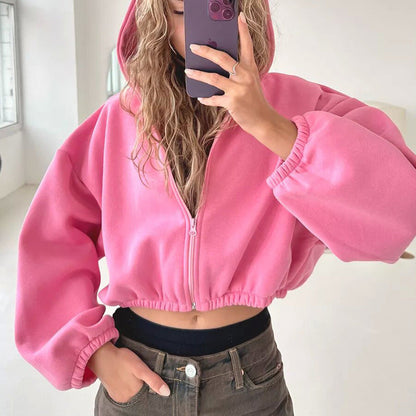 Jessica – Sportieve Dameshoodie in Y2K-stijl