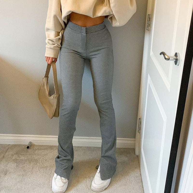 Joy – Hoog getailleerde Skinny-broek met Split voor Dames