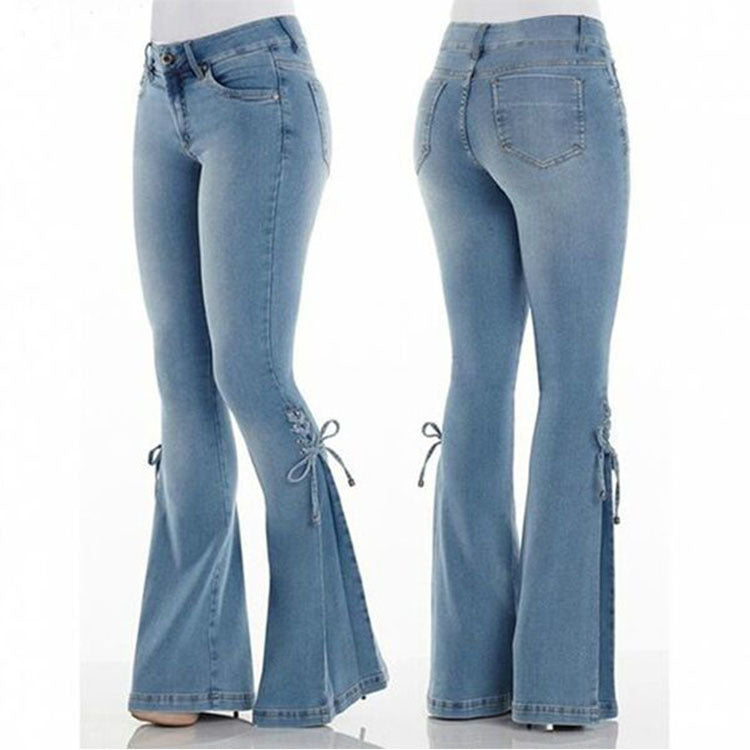Amy – Dames Stretch-Jeans met Midden Taille