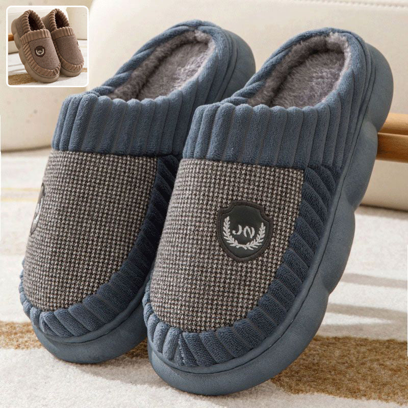Alice – Pluche Pantoffels met Kleurblok voor Winter