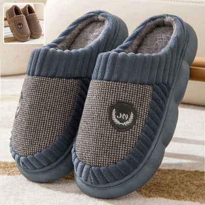Alice – Pluche Pantoffels met Kleurblok voor Winter