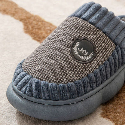 Alice – Pluche Pantoffels met Kleurblok voor Winter