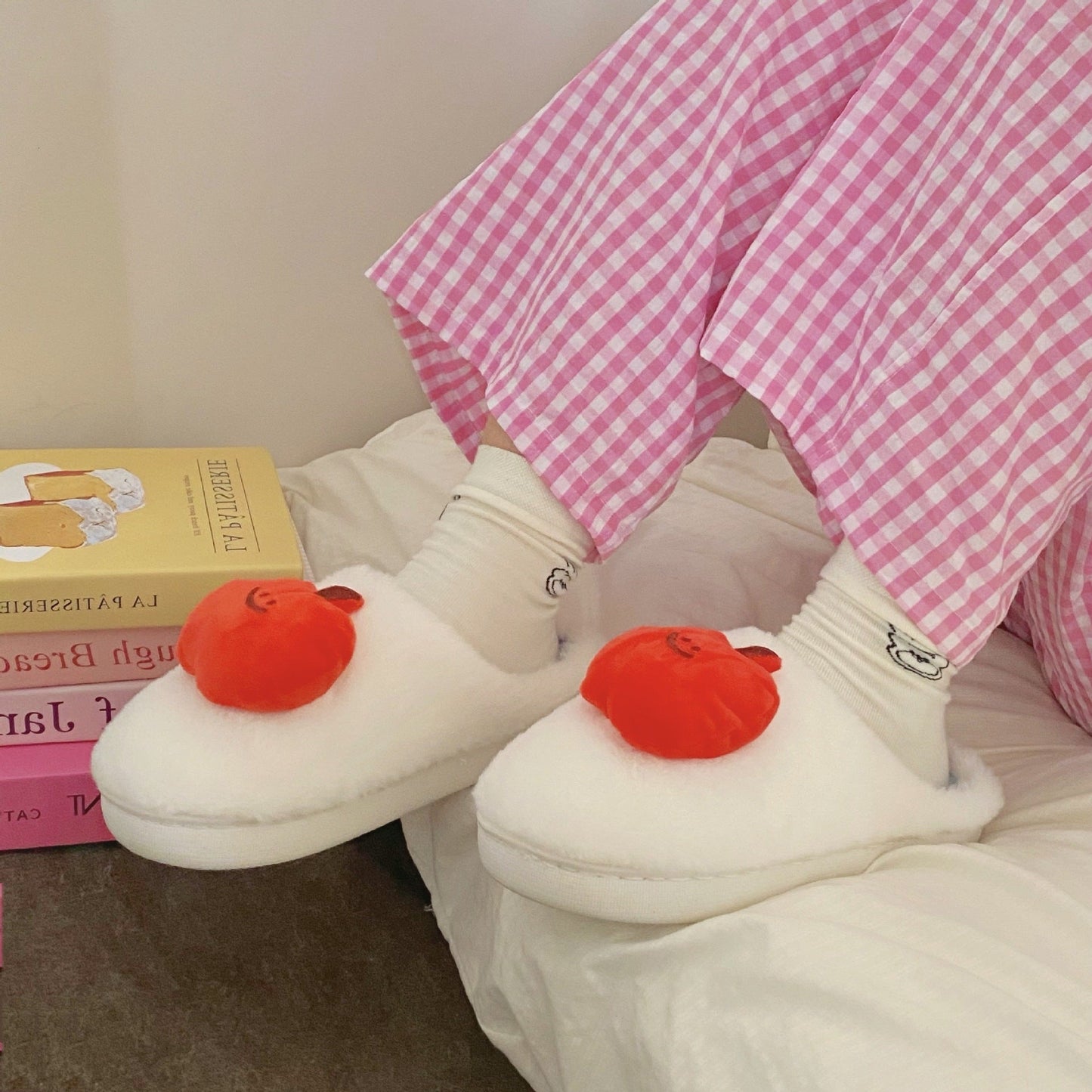 Francesca – Niedliche Plüsch-Hausschuhe aus Fleece für Damen