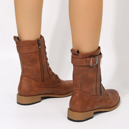Angela – Veterschoenen met Zijrits voor Dames