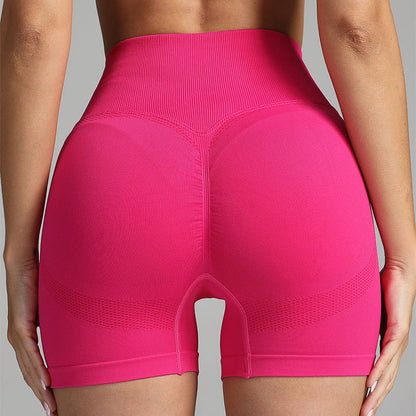 Tara – Naadloze Yoga-Shorts voor Dames met Hoge Taille en Heupenstrakker Design