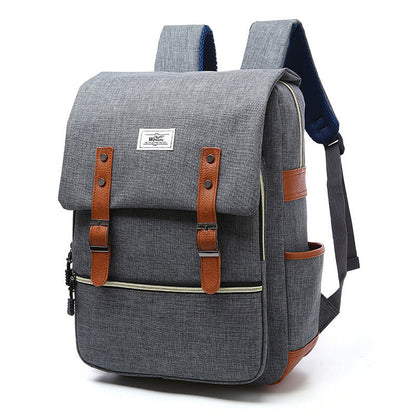 Ben – Vintage Canvas Rucksack met USB-Ladefunctie