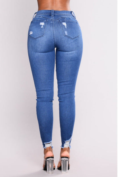 Patricia – Hoog getailleerde Stretch Slim Pencil Broek