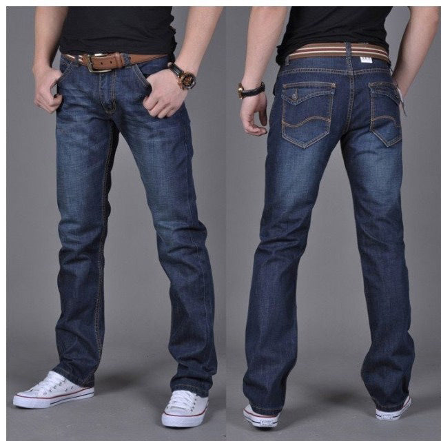 Thomas – Trendy Heren-Denim-Jeans met Rechte Pijpen