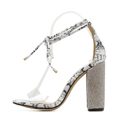 Rachael – Römersandalen met Strass en Bandjes