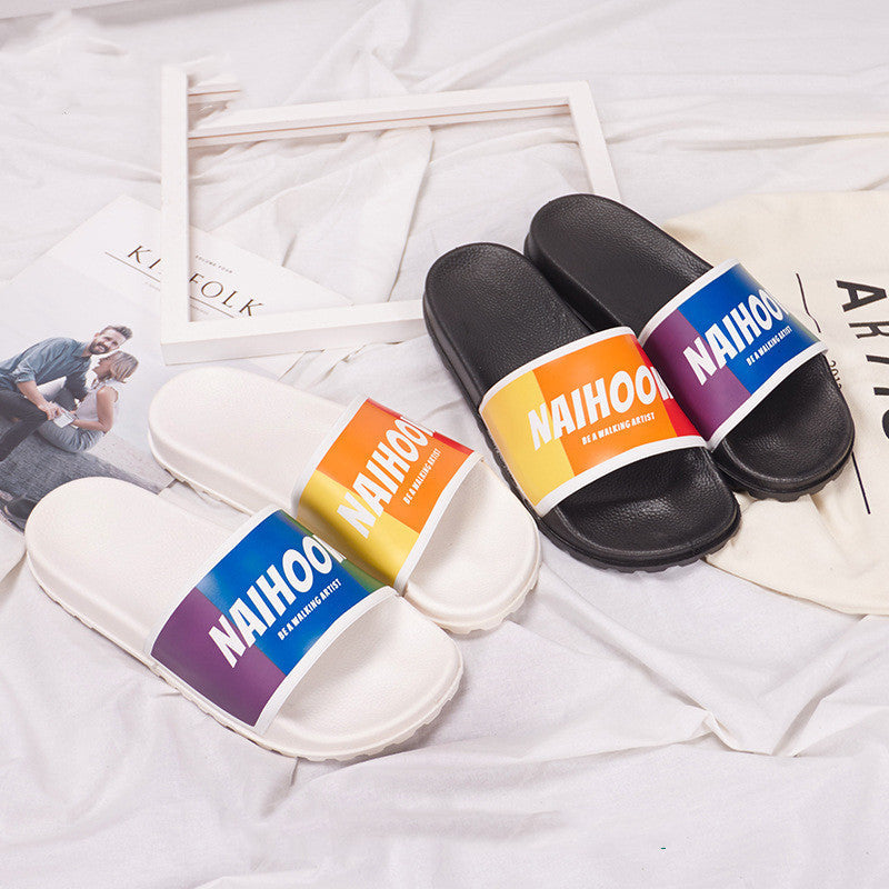 Leanne – Regenbogen Kunststoffsandalen für Damen