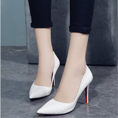 Lily – Hoge Hak Schoenen met Bloemenpatroon